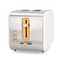 Toaster | Soft Touch Series | 2 Bread Slices | 2 Slots | Browning levels: 6 | Defrost feature | White KABT510EWT 5412810270330