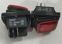 Klahvlüliti; ON-OFF, fikseeritud, 4 kontaktiga. 30A/250Vac, 22x30mm, DPST, veekindel, punane LED 230V KE/BI/LI/220R/H