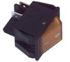 Rocker switch; ON-OFF, fixed, 4pins. 16A/250Vac, 22x30mm, SPST, yellow NEON illumination KE/BI/LI/220/Y
