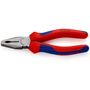 KNIPEX 02 02 180 Комбинированные плоскогубцы с высоким рычагом и удобными ручками черные атраментированные 180 мм KNIP-0202180 4003773034896