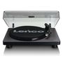 Wooden turntable with MMC Cartridge and PC Encoding Black L-30BK 8711902037552