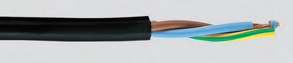 Кабель 3x2,5 мм² многожильный, круглый, черный, медный BVV-LL L3/2.5DI/BA/LIET 4779016549976