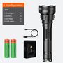 Flashlight L3, 2700lm, with focus, with recargable batteries 2x 26650 an charger  SUPERFIRE-L3 6956362906648