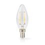 LED Filament Bulb E14 | Candle | 2.2 W | 470 lm | 2700 K | Warm White | Retro Style | 1 pcs | Clear LBFE14C351A 5412810468676
