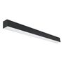 LED linear luminaire, 230Vac, 33W, 3610lm, 1200mm, black, AKTO + MEAN WELL LL-12033W700NW-B