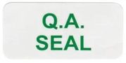 PRE PRINTED LABEL, VINYL, QA SEAL, PK55 MP009774