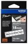 TAPE, LABEL PRINTER, BLK/WHT, 8MX18MM TZESE4
