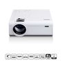 LCD Projector with high resolution, supports Full HD 1080P content White LPJ-280WH 8711902085133