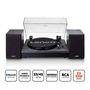 Record player with Bluetooth® and two external speakers black LS-301BK 8711902073208