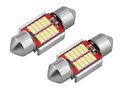 LED AMIO CANBUS 10SMD 4014 Festoon 31mm Valge 12V/24V, 2tk. LX01288 5903293012888