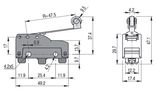 Microswitch with roller lever MK V11D40, Pizzato MK-V11D40 8018851322082