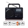 Compact Portable FM Radio with LCD Screen Black MPR-035BK 8711902079712