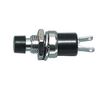 Switch:push-button; ON-OFF nonfixed, 2pins. 1A/250VAC Ø7 black M/SM/OFF-N