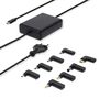 Notebook Adapter | GaN | 100 W | 5 / 9 / 12 / 15 / 20 V DC | 3.0 / 5.0 A | Used for: Notebook / Smartphone / Tablet | Euro / Type-C (CEE 7/16) NBAU100110BK 5412810441150