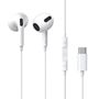 USB-C kõrvaklapid sisseehitatud mikrofoni ja kontrolleriga, valge NGCR010002 6932172604264