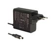65W одновыходной блок питания 24V 2.71A, адаптер вставной, 5.5x2.1mm, высоконадежный, экстремально маленький, настенный, промышленный, MEAN WELL NGE65E24-P1J