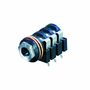 Stereo Connector 6.35 mm Female Black NTR-NYS215