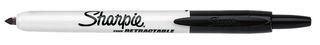 MARKER FINE BLACK RETRACTABLE 12PK S0810840