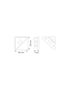 Endcap for LED profile CORNER LINE, gray, with hole OP2-EC-COR-G-WH 5908293402776
