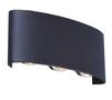 Outdoor wall mounted luminaire FALENA-4, 6W, 470lm, 4000K, IP54, dark grey, ORO ORO10045 5902533197217