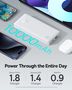 LiPo Powerbank 10000mAh 15W USB + USB-C Airpow Lite valge BASEUS P10067500213-00 6932172652609