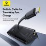 LiPo Powerbank 10000mAh 20W USB + USB-C со встроенным кабелем USB-C Bipow2 черный BASEUS P10077101113-00 6932172670887