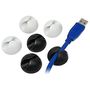 Self-adhesive cable holder;6pcs;for cables PC-KAB0009