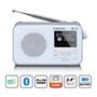 Portable DAB+ FM radio with Bluetooth® 2,4" TFT display White PDR-036WH 8711902077534