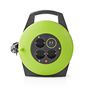 Cable Reel | Plug with earth contact | 10.0 m | 3000 W | 16 A | Kind of grounding: Side Contacts | 230 V AC 50/60 Hz | Socket angle: 90 ° | H05VV-F 3G1.5mm² | Fuse: Yes | Black / Green PECCR10UFGN 5412810323319