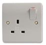 SWITCH SOCKET OUTLET, 1GANG K2757WHI