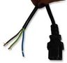 POWER LEAD, IEC S-OPEN END, BLK, 2M PE00012