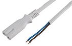 LEAD FIG 8 (C7) TO BARE END 1M WHITE PE01014
