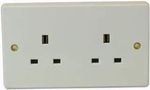 2 GANG UNSWITCHED SOCKET - EACH 7257