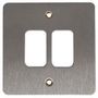 FRONT PLATE, MODULAR, 2 MODULE K14332 BSS