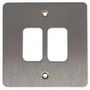 FRONT PLATE, MODULAR, 2 MODULE K14332 BSS