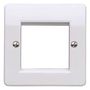 FRONT PLATE, 1 GANG, 50MM. WHITE K182 WHI