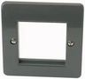 FRONT PLATE, 1GANG, 1/2 MODULE K182GRA