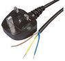 POWER CORD, UK PLUG-FREE END, 3M PE01027