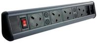 POWER OUTLET STRIP, 4 OUTLET, 230V P-PACK DESK 4/2S