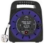 HANDBAG REEL, 2-GANG, 10A WITH USB 25M PEL00806