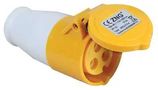 SOCKET 110V 32A 2P-E YELLOW PELB0119