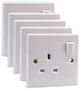 SWITCHED SOCKET 1 GANG SP 5-PK PELB1123