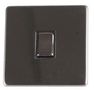 LIGHT SWITCH 1G 2W BLK NICKEL SCREWLESS PELB1140