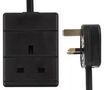 EXTENSION LEAD 1 GANG BLACK 7.5M PELB1983
