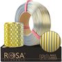 Филамент PLA Silk magic gold-silver 1.75mm 1kg refill Rosa3D PLA-MisGld-175-1R-RO 5907753134653