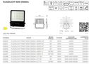 Светодиодный прожектор FLUX, 230Vac, 150W, 21 000lm, 140lm/W, CCT 3000K 4000K 5000, IP66, 120° 202788 5905378202788