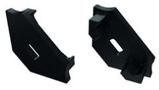 Otsakork LED profiilile LUMINES type C, must, auguga PROF-Cb-EDCAP-WH 5901854772479