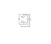 Cover for LED profile HI8, click, 1m, TOPMET PROF-C1-MILK1