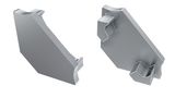 Endcap for LED profile LUMINES type C, grey, without hole PROF-Cs-EDCAP-WOH 5901854772509