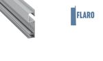 Aluminum profile for LED strips recessed, wall mounted, FLARO, 2.02m LUMINES PROF-FLARO-2Ms 5902973362817